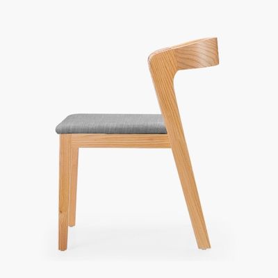 Modern Nordic Design Solid Wood PU Leather Dining Room Chair with Nitrolacquer Finish and Mail Packing