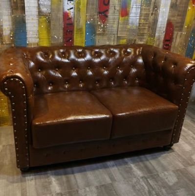Nordic Design Modern Solid Wood Chair and PU Leather for One Seat Living Room Sofa