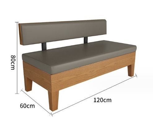 Modern Nordic Design Solid Wood Chair PU Leather Living Room Sofa Wooden Chairs Booth for Comfortable Seating Experience