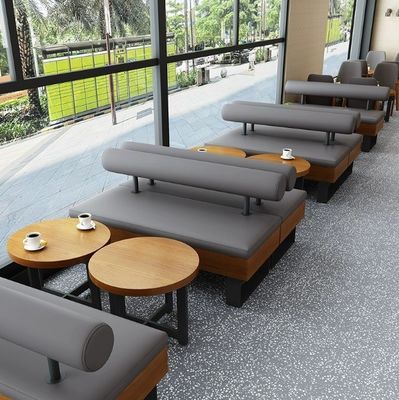 Modern Nordic Design Solid Wood Chair PU Leather Living Room Sofa Wooden Chairs Booth for Comfortable Seating Experience