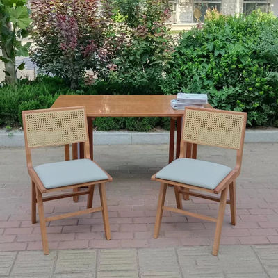 Dining Chair for Cafes and Restaurants 2023 Solid Wood PU Leather Nordic Style Modern Design