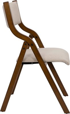 Customized Designs Wood Dining Chair Nordic Modern Natural Solid Wood Foldable Dining Chair For Restaurant Mail packing Y