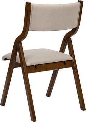 Customized Designs Wood Dining Chair Nordic Modern Natural Solid Wood Foldable Dining Chair For Restaurant Mail packing Y