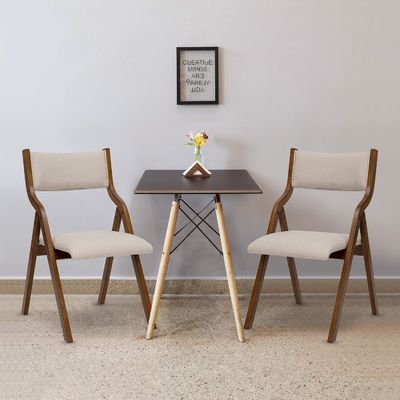 Customized Designs Wood Dining Chair Nordic Modern Natural Solid Wood Foldable Dining Chair For Restaurant Mail packing Y