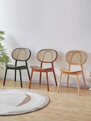 Experience the Perfect Blend of Classic and Modern with Fabric Covered Wood Dining Chair in Italian Style