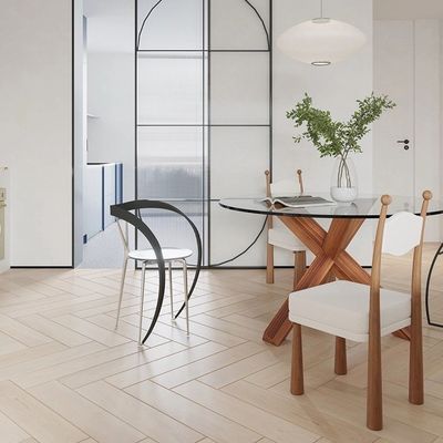 Home Furniture Modern Design Soft Seat Wood Lamb Wool Dining Room Chair For Living Room and Hotel