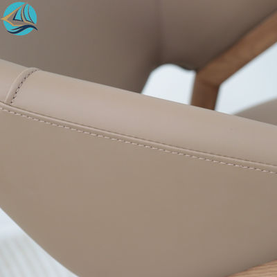 PU Sponge Seat Modern Nordic Luxury Solid Ash Wood Dining Chair for Dining Room Furniture