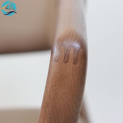 NO Folded Solid Ash Wood Dining Chair for Modern Luxury Wooden Leisure Arm Chair in Hotel Room