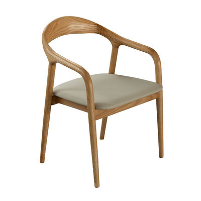 Add a Touch of Elegance to Your Dining Room with Design Modern Nordic Style White Oak Wood Back Dining Chair