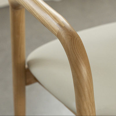 Add a Touch of Elegance to Your Dining Room with Design Modern Nordic Style White Oak Wood Back Dining Chair