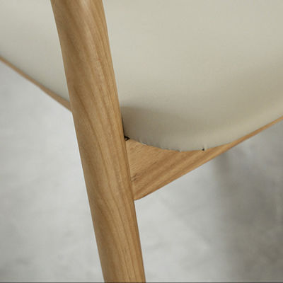 Add a Touch of Elegance to Your Dining Room with Design Modern Nordic Style White Oak Wood Back Dining Chair