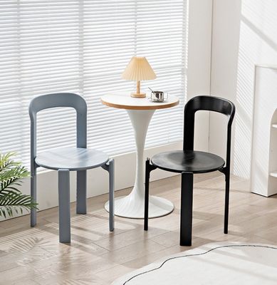Nordic Modern Hotel Living Room Restaurant Solid Wood Back Dining Chairs with Nitrolacquer Finish