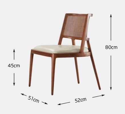 Modern Wooden Dining Room Furniture for Hotel Luxury Modern Rattan Restaurant Chairs