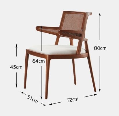 Modern Wooden Dining Room Furniture for Hotel Luxury Modern Rattan Restaurant Chairs