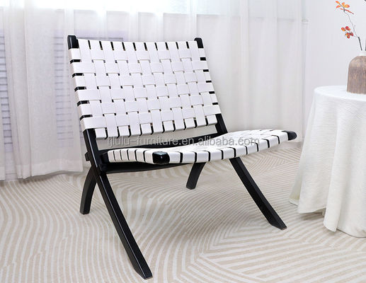 Living Room Furniture Customized Designs Modern Foldable Wooden Lounge Sofa Chair with Nitrolacquer Finish