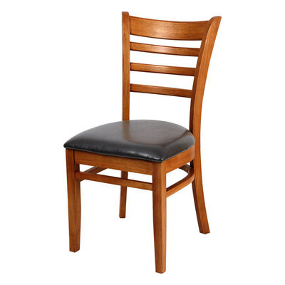Armless Brown/Walnut/Natural Wooden Dining Room Chairs W39*D42*H75CM for Nordic Style Hotel and Restaurant