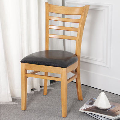 Armless Brown/Walnut/Natural Wooden Dining Room Chairs W39*D42*H75CM for Nordic Style Hotel and Restaurant