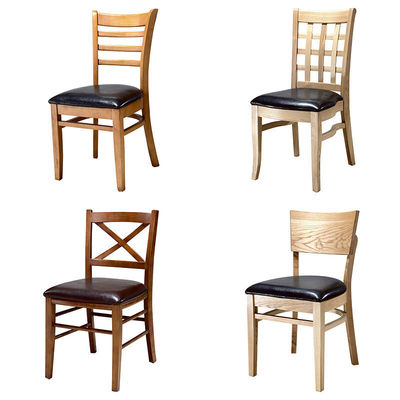 Modern Solid Wooden Chairs for Restaurant Design Style Modern NO Folded