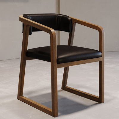 Customizable Rubber Wood Dining Chair for Restaurant Modern Design and Durable