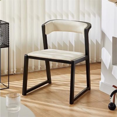 Customizable Rubber Wood Dining Chair for Restaurant Modern Design and Durable