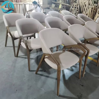 Modern Dining Room Furniture W58*D61*H80CM Nordic Chair Solid Wooden Chairs For Restaurant