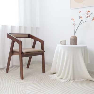 NO Folded Modern Dining Room Wood Chair Solid Wooden Chairs For Restaurant with Natural Color