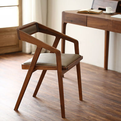 NO Folded Modern Dining Room Wood Chair Solid Wooden Chairs For Restaurant with Natural Color
