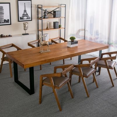NO Folded Modern Dining Room Wood Chair Solid Wooden Chairs For Restaurant with Natural Color