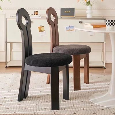 Hotel Restaurant Furniture Comfortable Solid Wood Dining Chair with Fabric Cushion W40*D47*H90CM