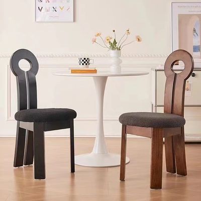 Hotel Restaurant Furniture Comfortable Solid Wood Dining Chair with Fabric Cushion W40*D47*H90CM