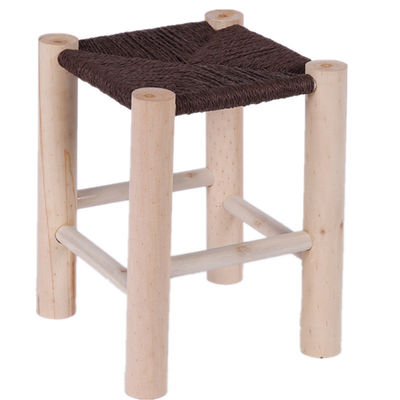 Living Room Stool Solid Wood Dining Chair NO Folded with Modern Design and Wood Seat
