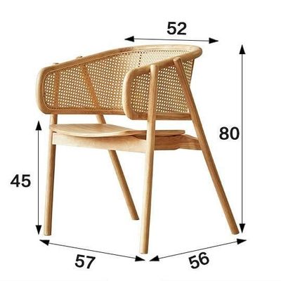 NO Folded Solid Wood Nordic Wooden Dining Chairs for Hotel Restaurant Furniture