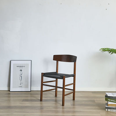 Modern Dining Room Furniture Woven Cord Solid Wood Dining Chair for Restaurant