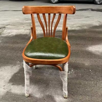 Modern Design Wooden Chairs with Recliner ROCKING and Upholstery PU Leather in Nordic Style