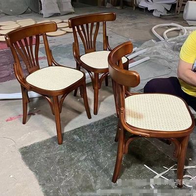 Modern Design Wooden Chairs with Recliner ROCKING and Upholstery PU Leather in Nordic Style