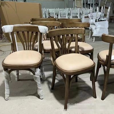 Modern Design Wooden Chairs with Recliner ROCKING and Upholstery PU Leather in Nordic Style