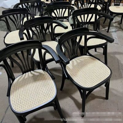 Modern Design Wooden Chairs with Recliner ROCKING and Upholstery PU Leather in Nordic Style
