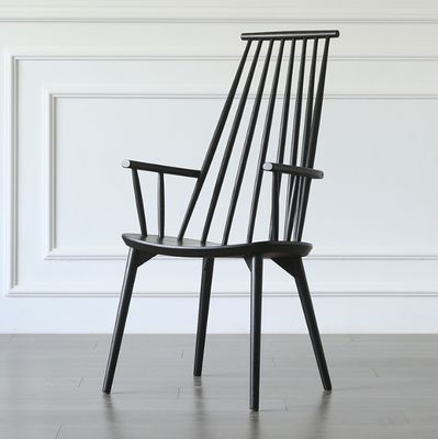 Solid Wood Modern Restaurant Chair for Natural Rattan Dining in Luxury Hotels and Restaurants