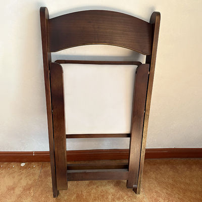 Office Dining and Wedding Wooden Folding Rattan Chairs with Nitrolacquer Finish