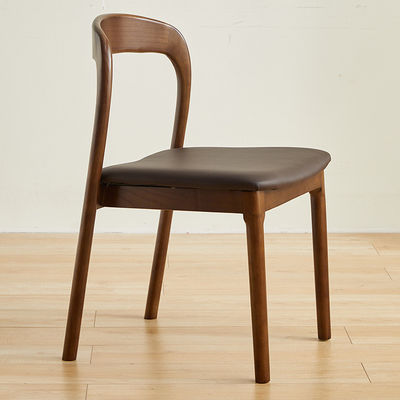 NO Folded Nordic Solid Wood Dining Chair for Modern Restaurant Experience