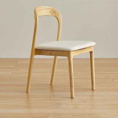 NO Folded Nordic Solid Wood Dining Chair for Modern Restaurant Experience