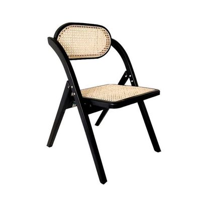 Modern Nordic Style Dining Chair Made of Solid Wood and Foldable for Restaurant