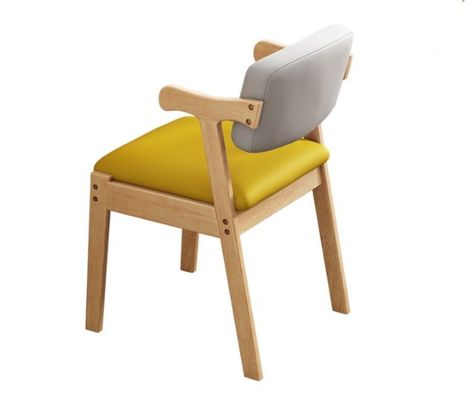 Modern Nordic Solid Wood Dining Chair with Armrest NO Folded Design Style Modern Folded NO