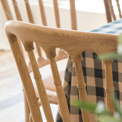OEM Service Accepted Modern Solid Wood Rattan Chair for Restaurant in Nordic Style