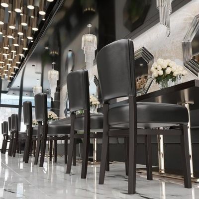 OEM Wooden Dining Chair With Wood Legs for Nordic Fabric PU Leather Banquet Hotel Restaurant Event and Adjustable Design