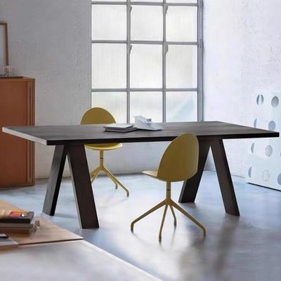 Wholesales Simple Wooden Dining Table for Restaurant Home Customized Multi Size Rectangle Tables