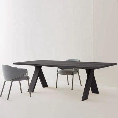 Wholesales Simple Wooden Dining Table for Restaurant Home Customized Multi Size Rectangle Tables