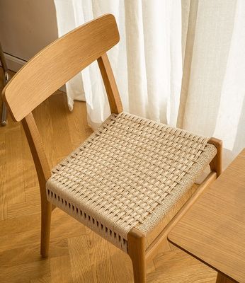 Wood Modern Woven Cord Solid Wood Dining Chair For Restaurant Hotel With And OEM Service Accepted
