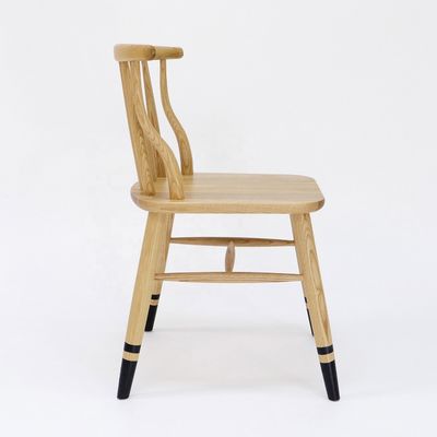 Modern Design Style Nordic Exquisite Workmanship Windsor Solid Wood Dining Chair for Restaurant Seating Furniture