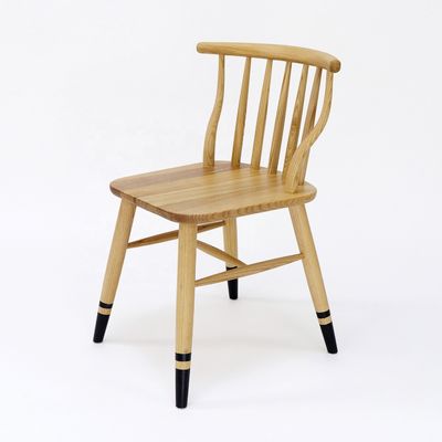 Modern Design Style Nordic Exquisite Workmanship Windsor Solid Wood Dining Chair for Restaurant Seating Furniture